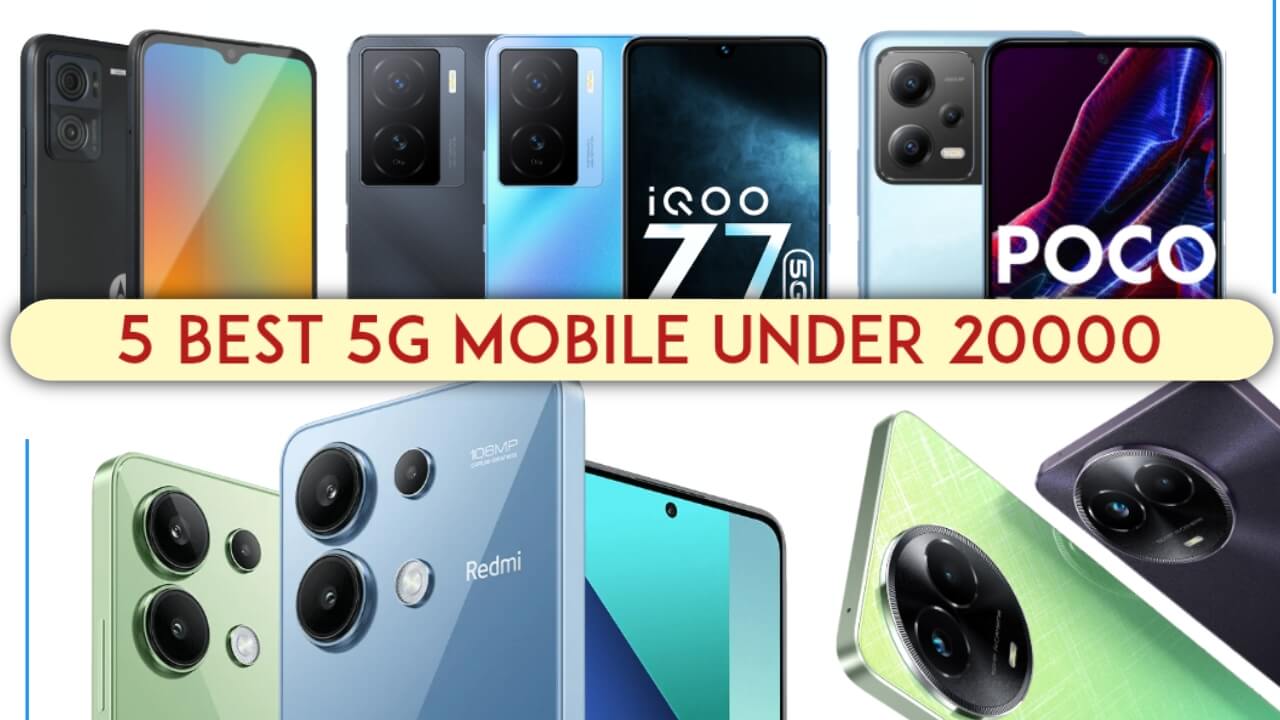 5 best 5g mobile under 20000