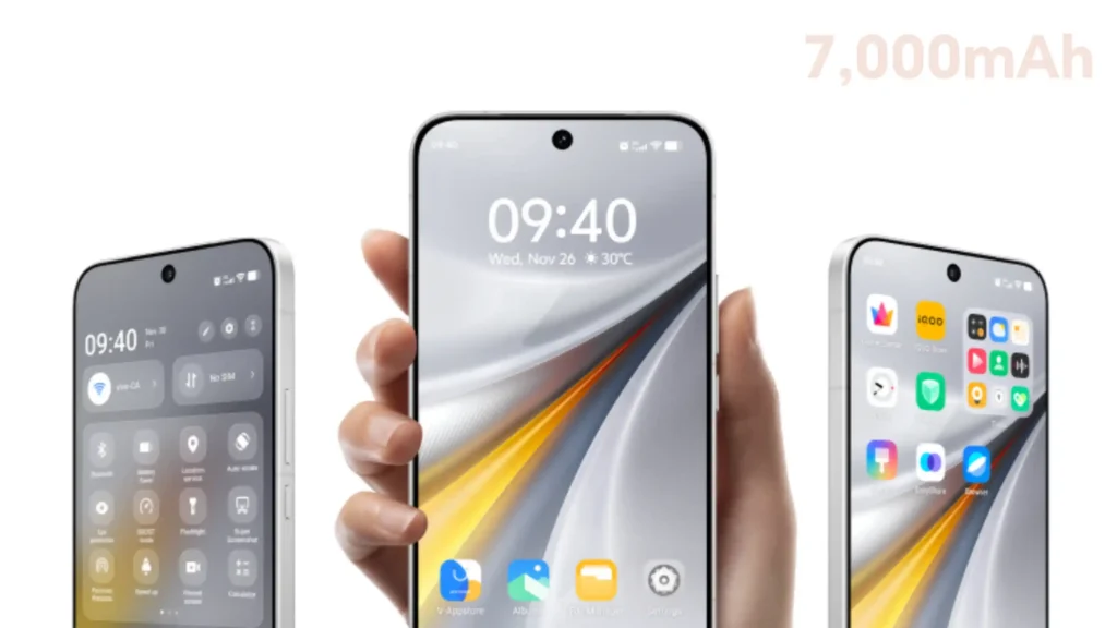 iQOO 15 Phantom Black 7000mAh battery phone