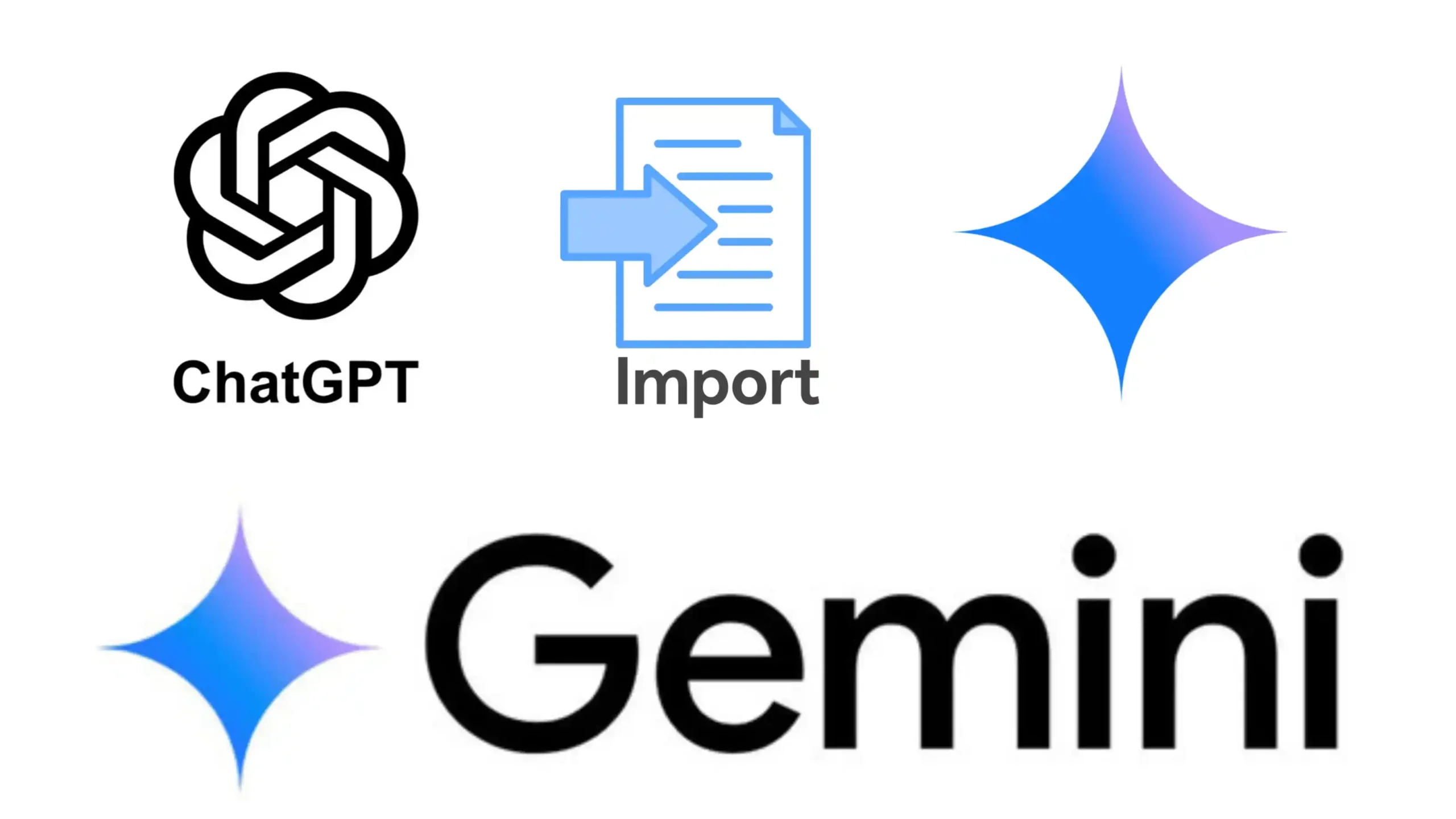 ChatGPT Chat Import Gemini feature